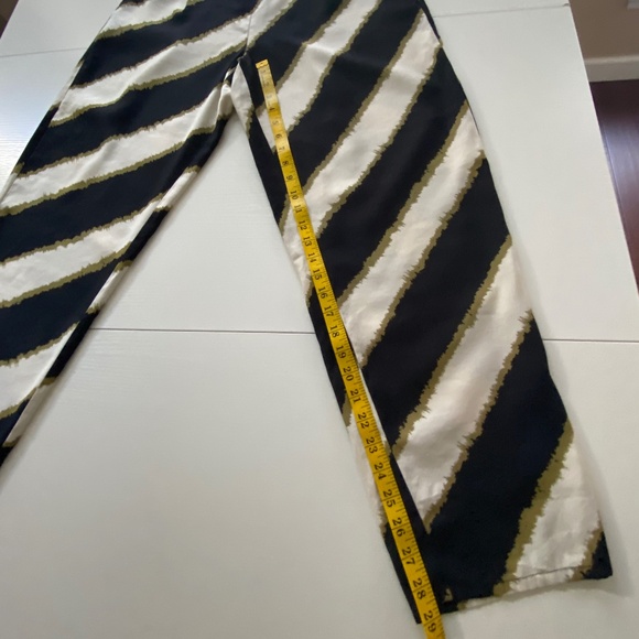 Masai Copenhagen Pai Striped Relaxed Fit High Rise Trousers Size Medium - Picture 11 of 12